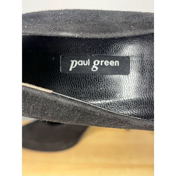 Paul Green Women's‎ Slip-On Stiletto Heel Suede Lorah Pump Black Size 7.5 - Picture 6 of 11